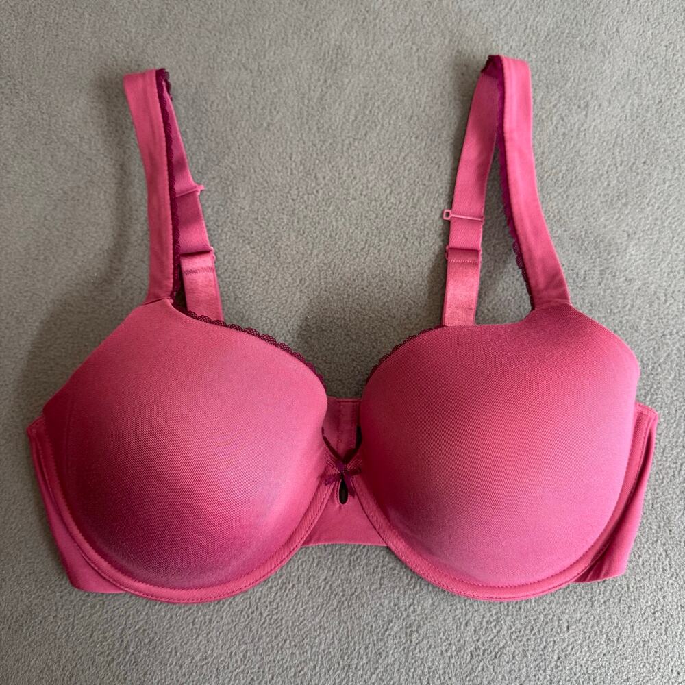 Felina Sensational T Shirt Bra 38DD Pink Style‎ 135031 Smooth Underwire
